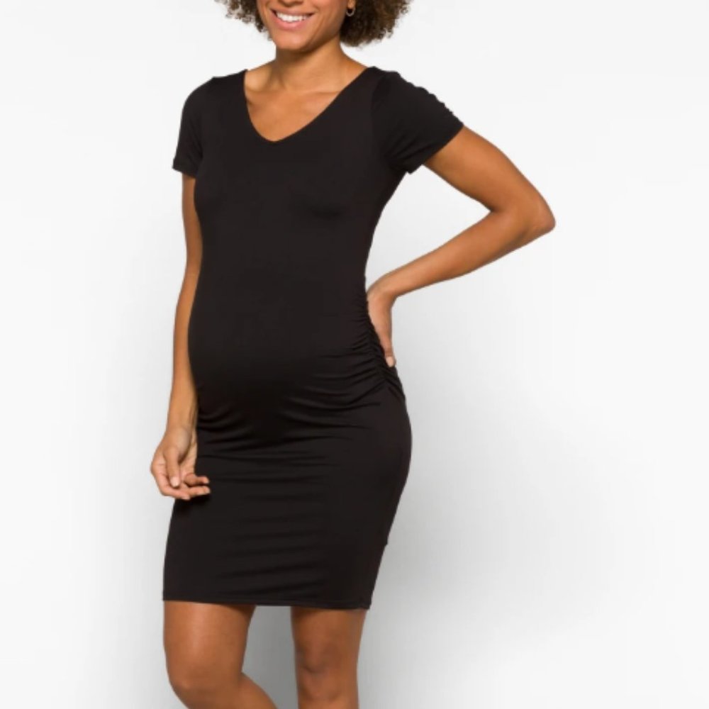 FULL MOON Sophy Maternity Back Detail Knit Dress
